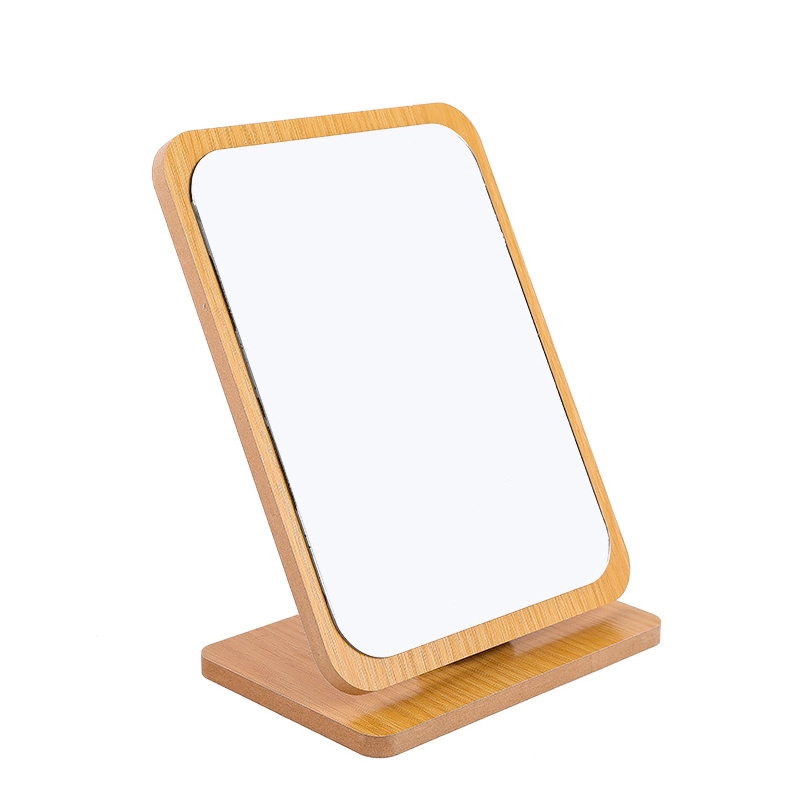 square wood mirror