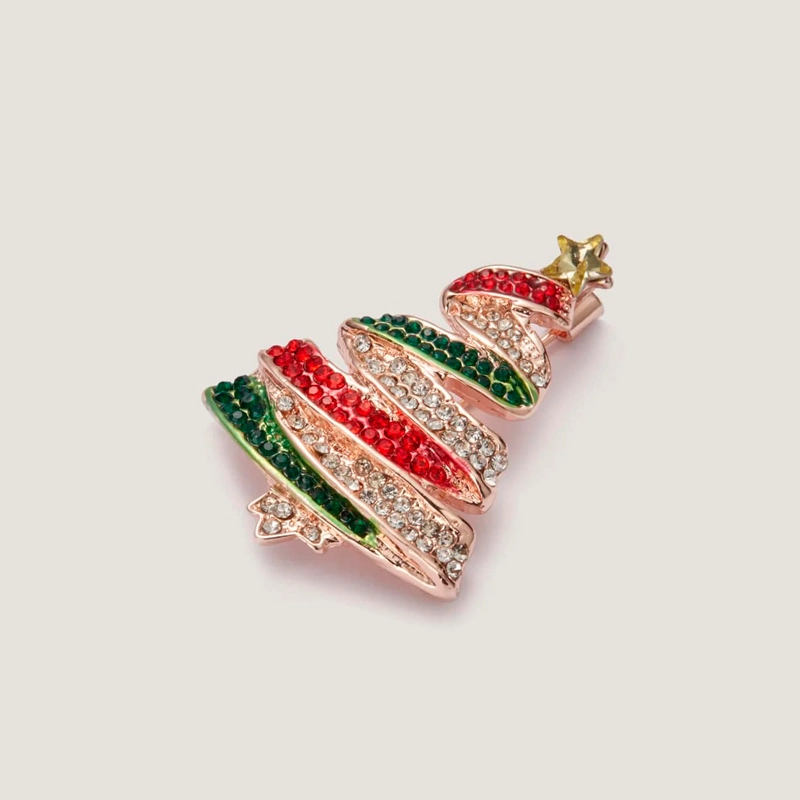 rhinestone christmas pin