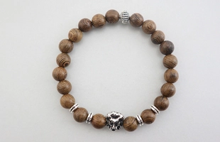 3104286 pulsera elástica de madera para hombre