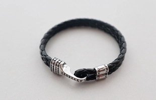 3104294 Pulsera de cuero de los hombres