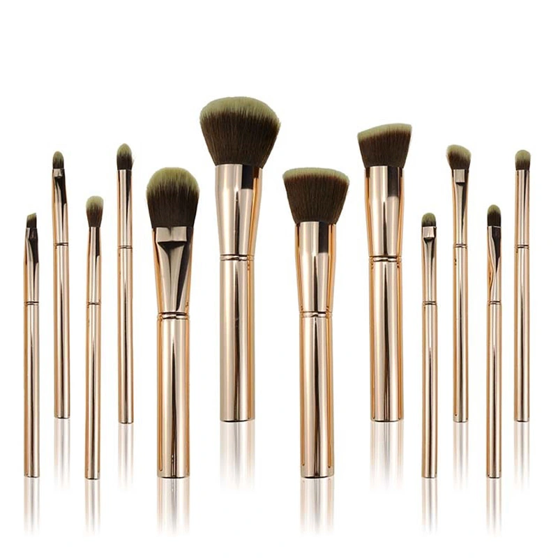 Metal Makeup Brushes Set