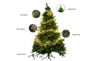 3210318 grande PVC PE árbol de Navidad con LED