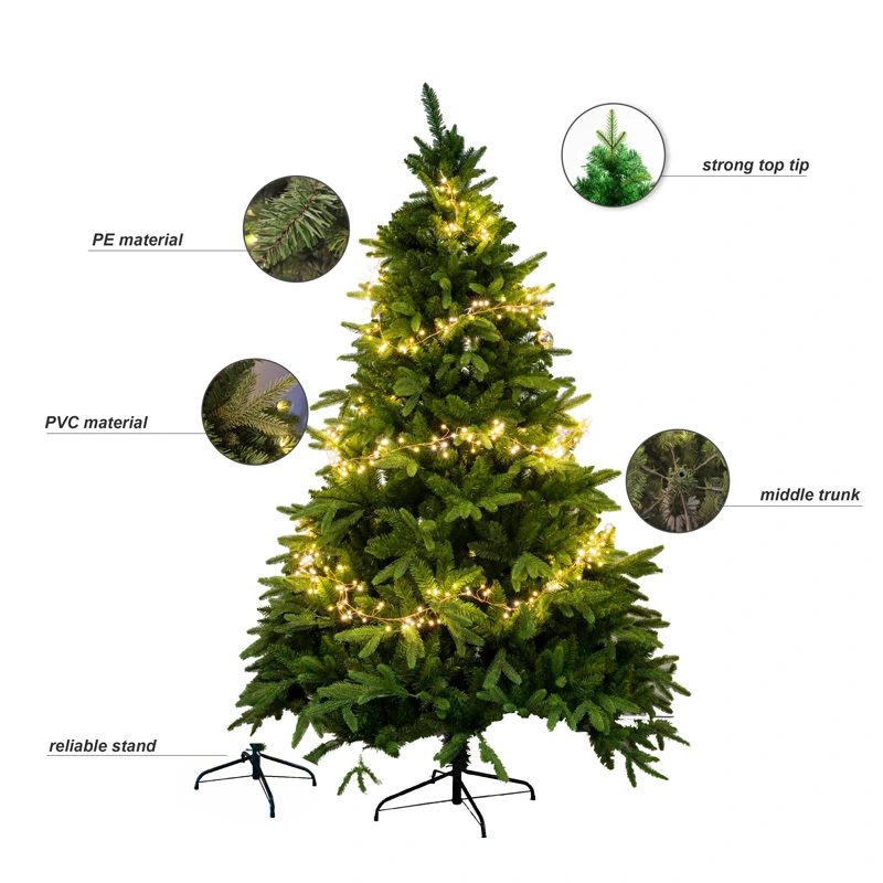  Big PVC PE Christmas Tree with LED