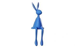 3210395 escultura de dibujos animados conejo sentado