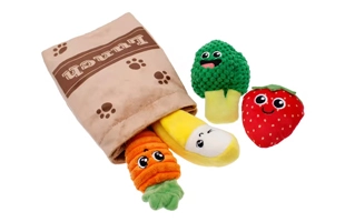 4305156 de peluche de vegetales rellenos, zanahoria y repollo, juguete para perros, precio barato, proveedor mayorista