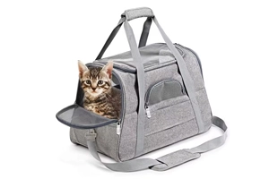 Bolsa de transporte de mascotas portátil de viaje plegable de lujo gris 4305312, precio barato, proveedor al por mayor