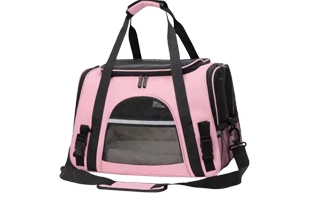 4305313 de viaje plegable portátil y transpirable, bolsa de transporte para perros y gatos, color rosa, de lujo, precio barato, proveedor mayorista