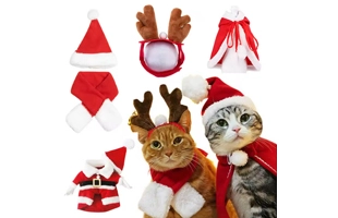 4305371 ropa de Mascota de Navidad para gato